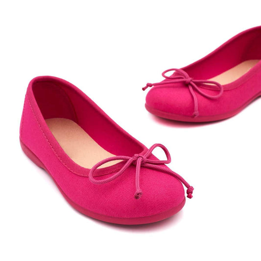 Bailarinas Lona Clásica Fucsia