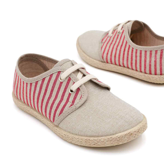 Blucher Yute Rayas Rojo