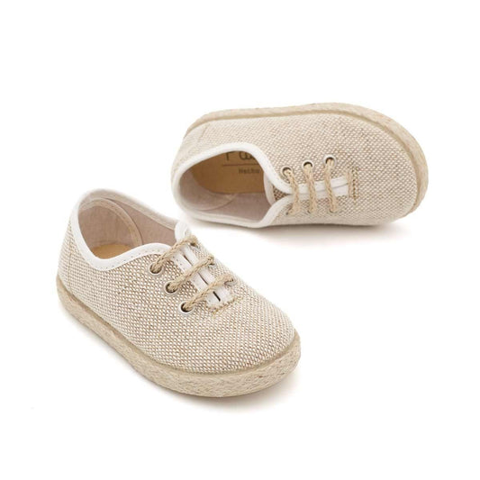 Blucher Niño Yute Lino Natural