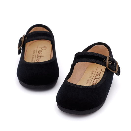 Merceditas Bebé Terciopelo Negro