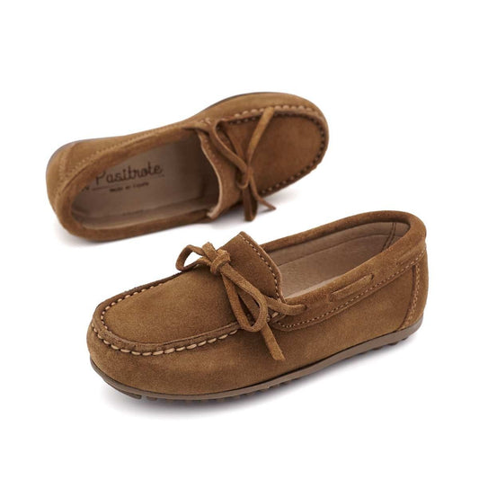 Mocasines Cordón Serraje Cuero