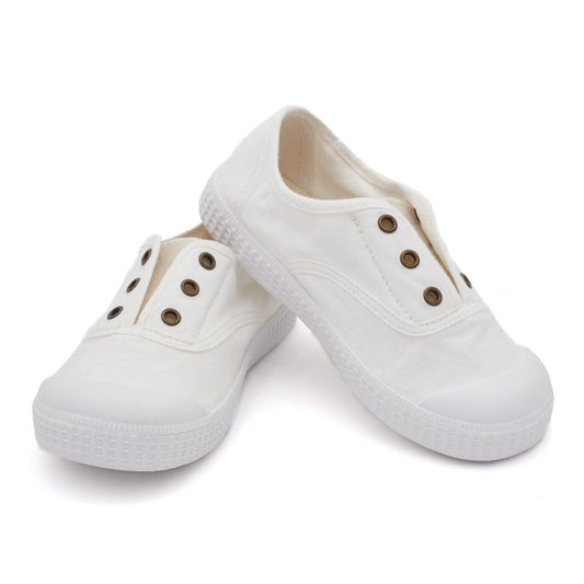 Zapatillas Igor Niños Lona Blanco