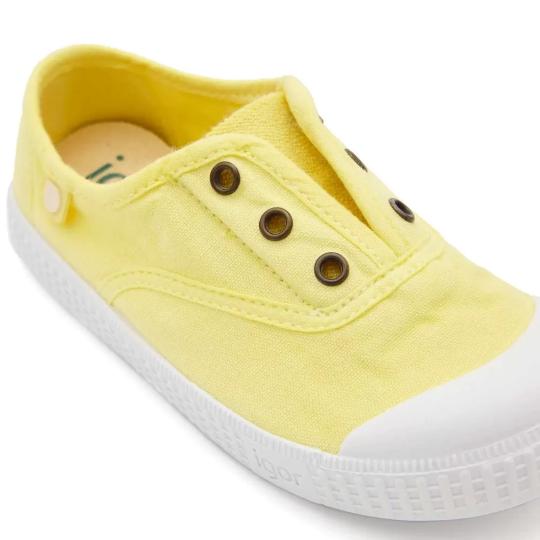 ZAPATILLA 100% ALGODÓN NIÑOS AMARILLO