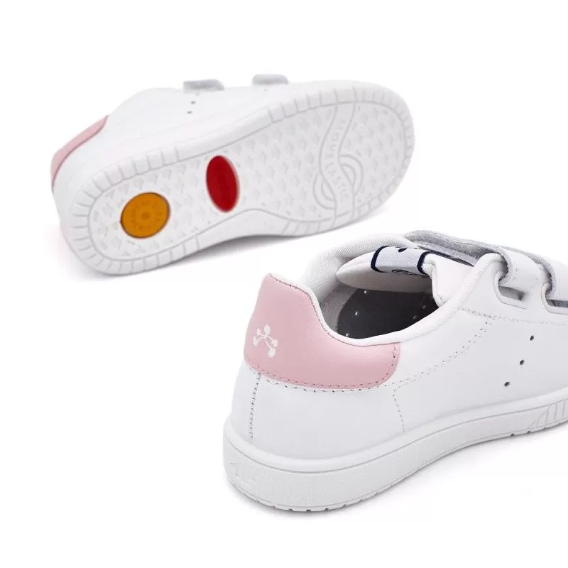 DEPORTIVA PIEL TIRA ADHERENTE BLANCO-ROSA