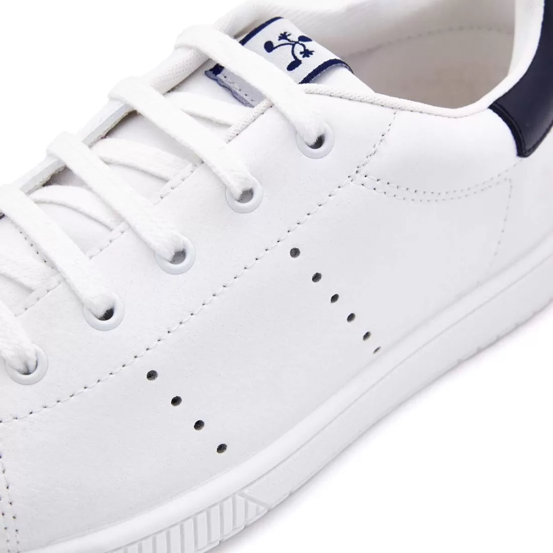 DEPORTIVA PIEL BLANCO-NAVY