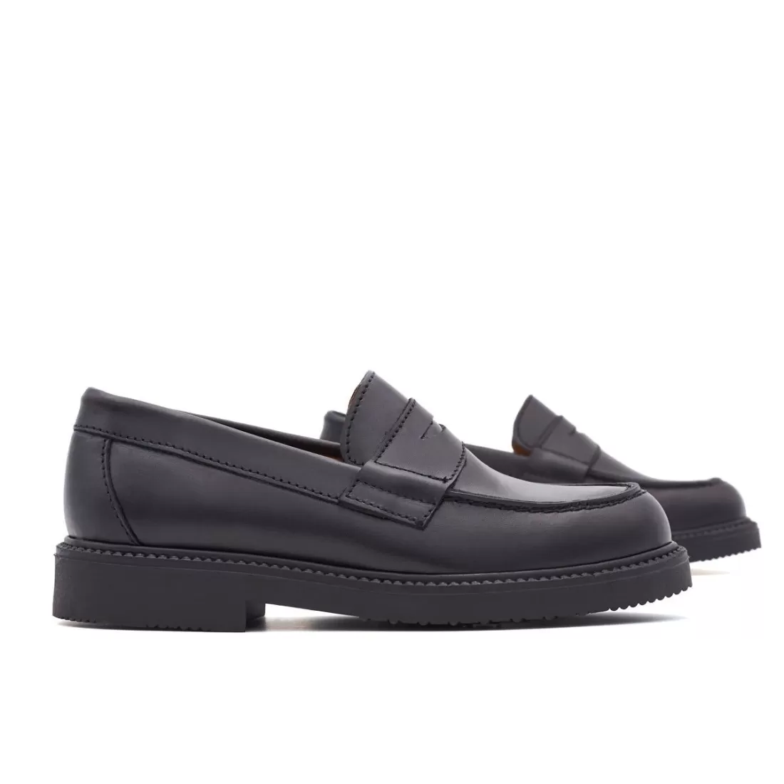 COLEGIAL MOCASIN PIEL NEGRO