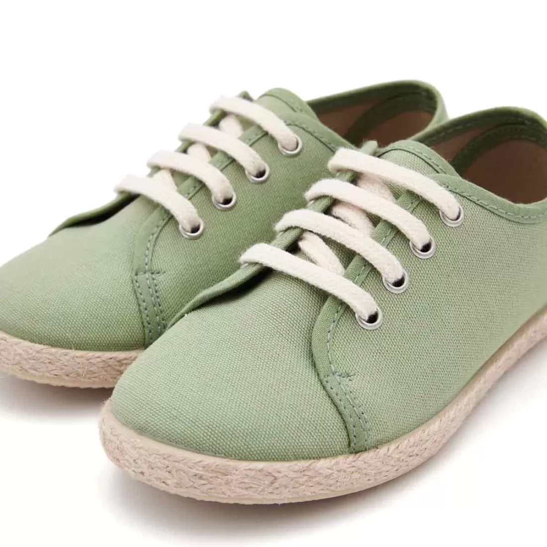 BLUCHER YUTE LONA VERDE HOJA