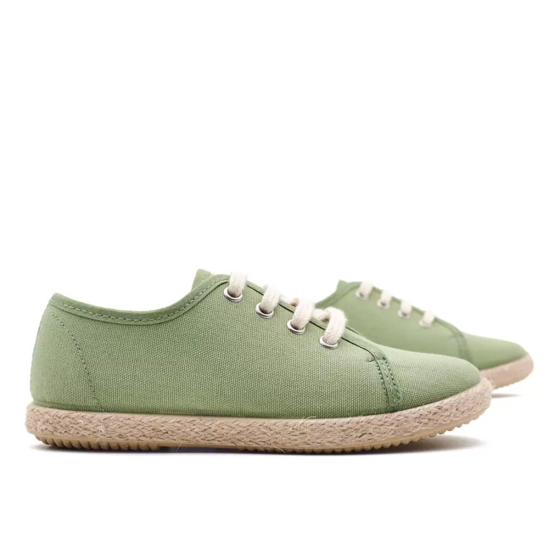 BLUCHER YUTE LONA VERDE HOJA