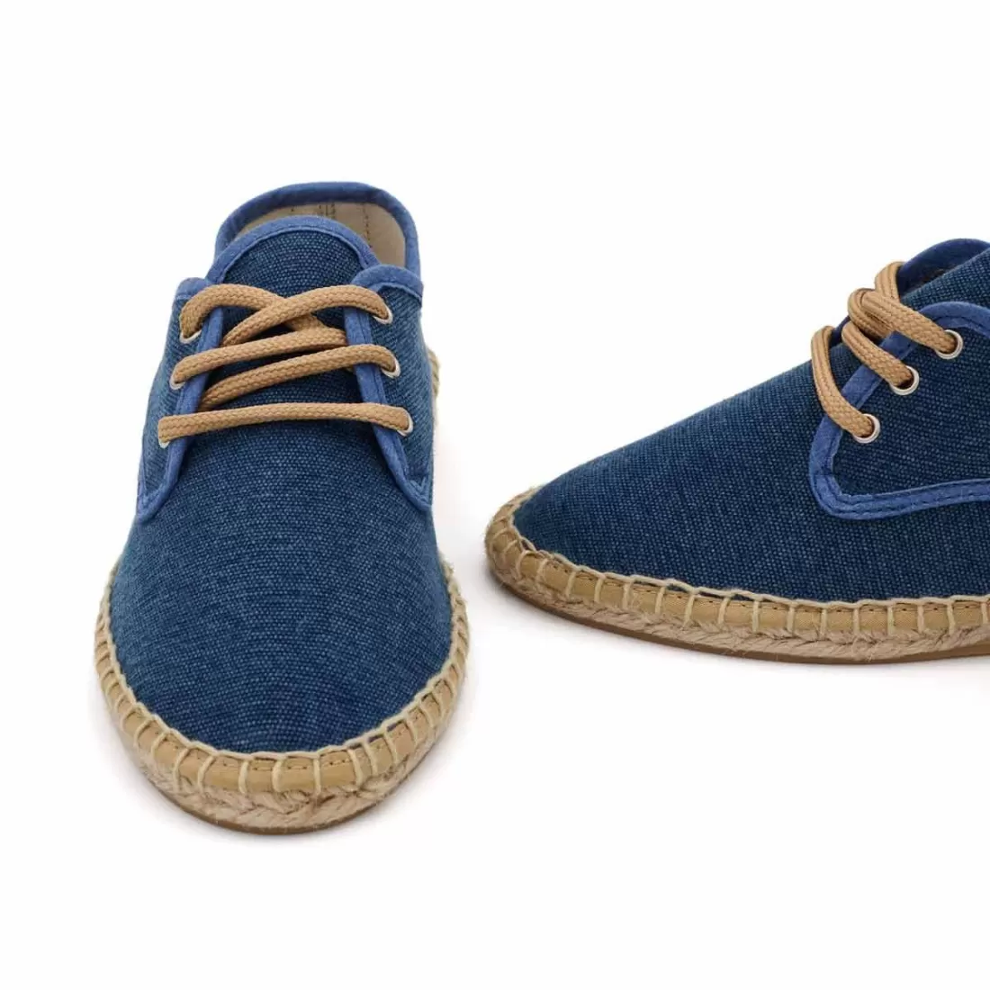 ALPARGATAS MUJER CORDONES AZUL