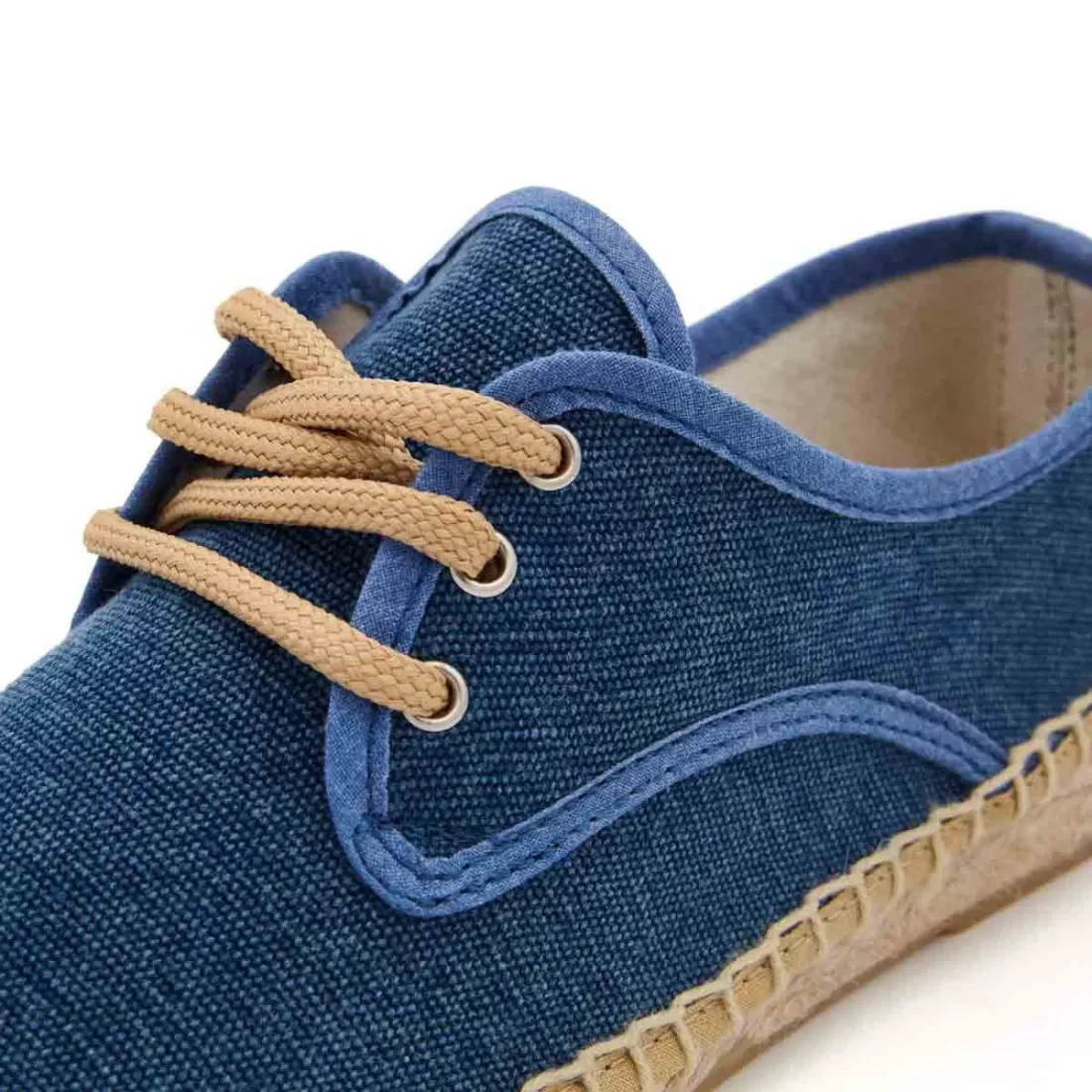 ALPARGATAS MUJER CORDONES AZUL