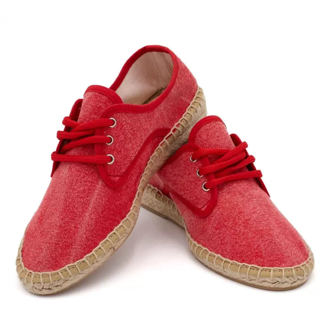 ALPARGATAS MUJER CORDONES ROJO