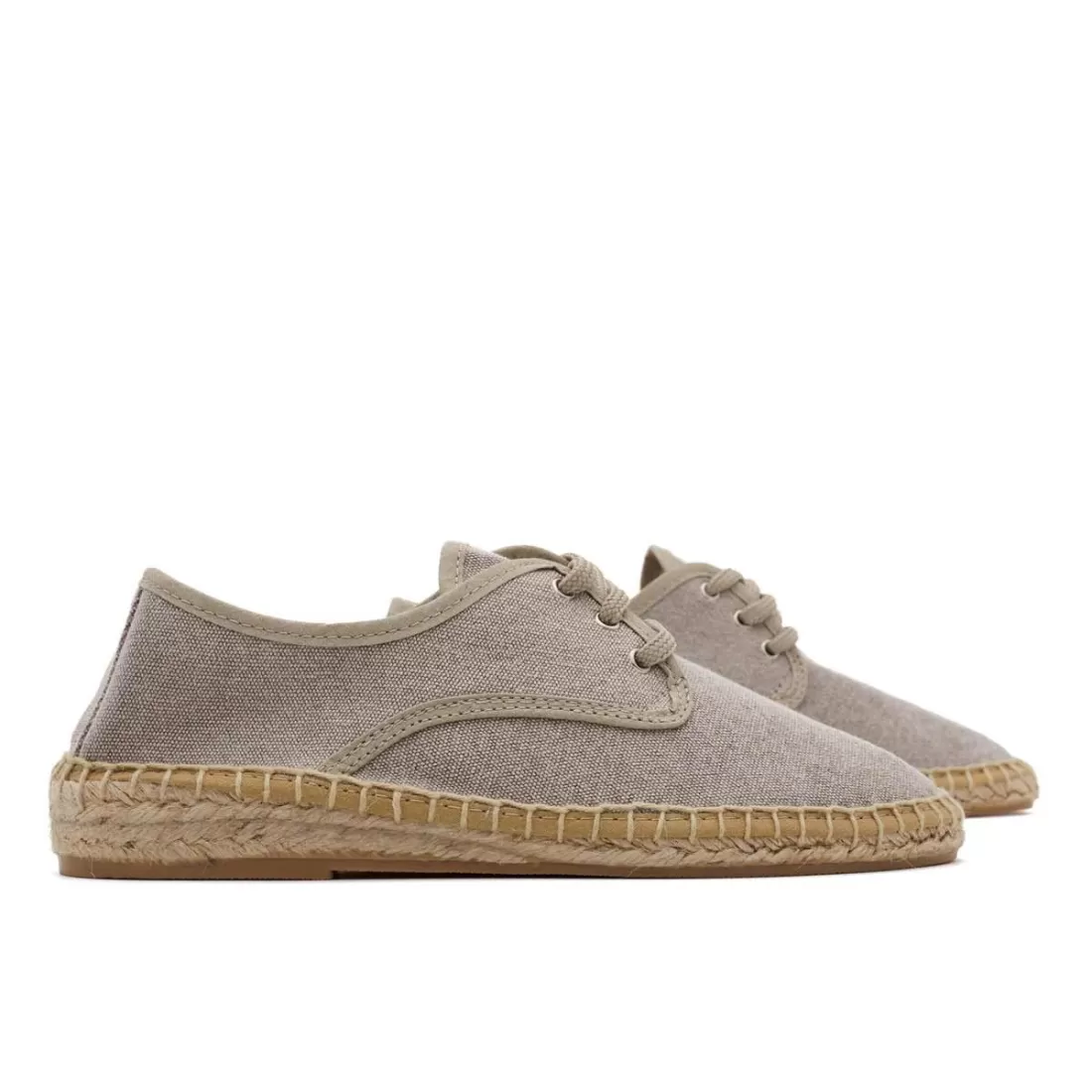 ALPARGATAS MUJER CORDONES BEIGE