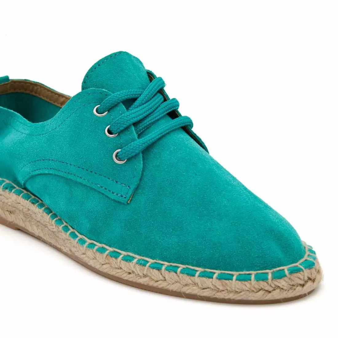 ALPARGATAS MUJER CORDONES VERDE