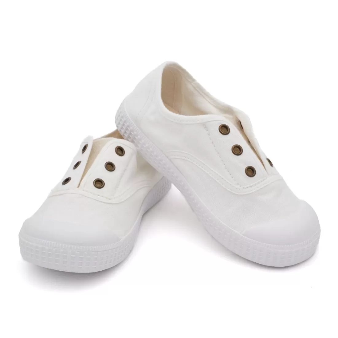 ZAPATILLA 100% ALGODÓN NIÑOS BLANCO