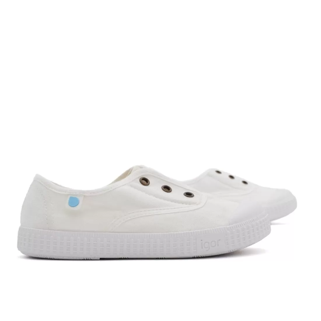 ZAPATILLA 100% ALGODÓN NIÑOS BLANCO