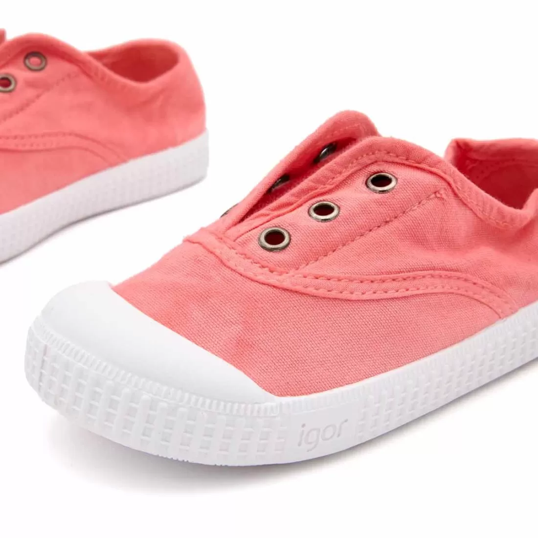 ZAPATILLA 100% ALGODÓN NIÑOS CORAL