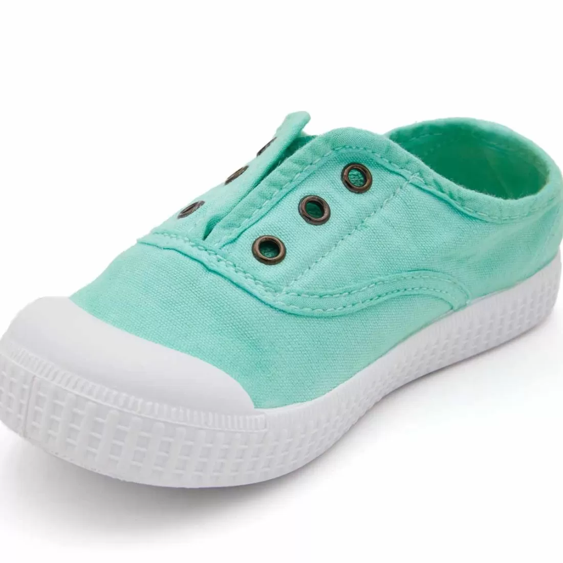 ZAPATILLA 100% ALGODÓN NIÑOS MENTA