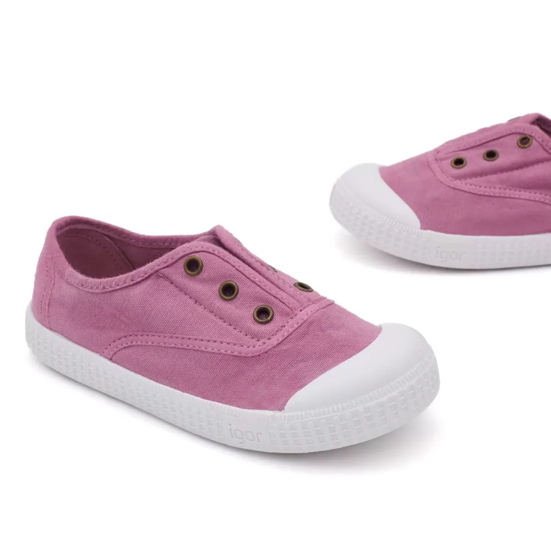 ZAPATILLA 100% ALGODÓN NIÑOS ROSA