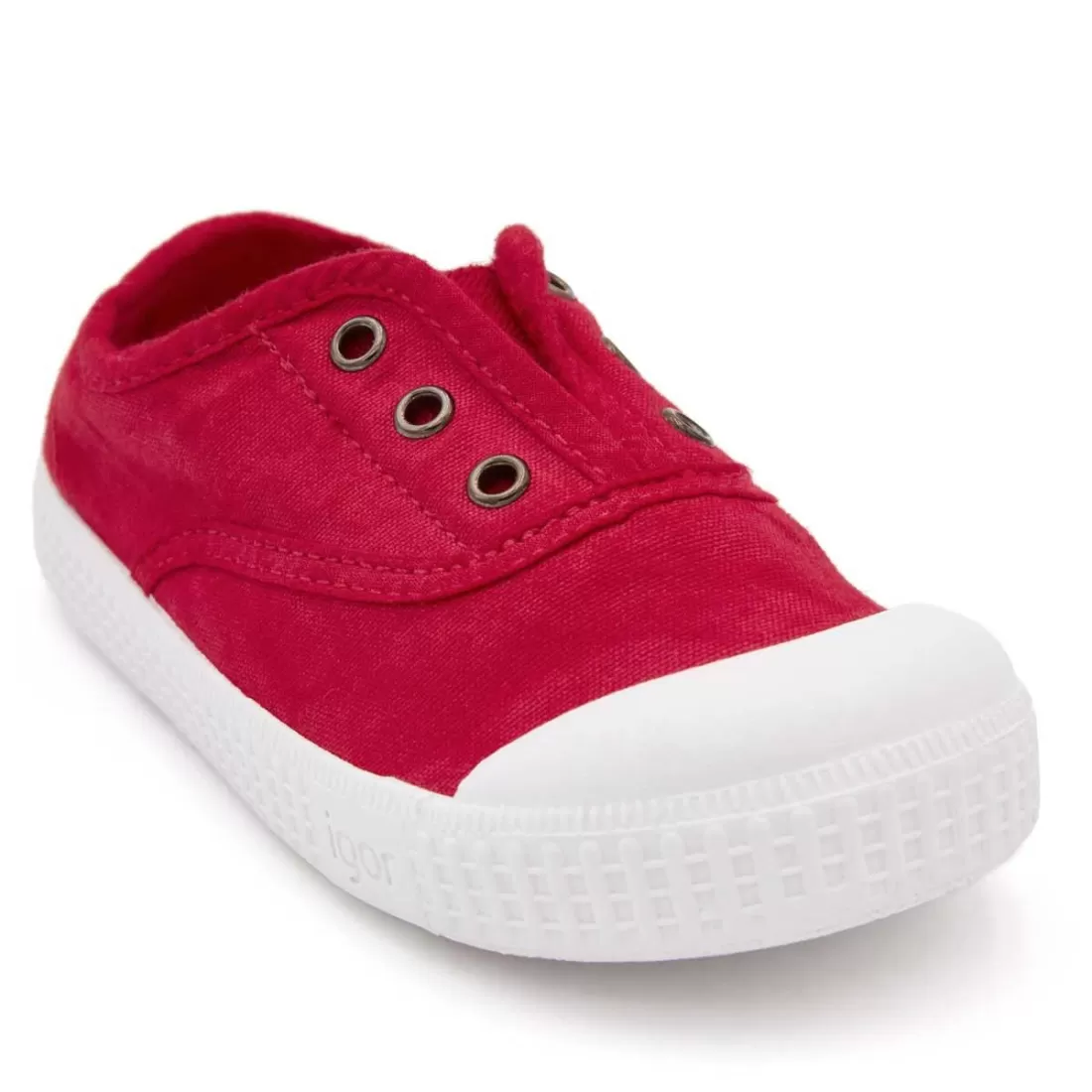 ZAPATILLA 100% ALGODÓN NIÑOS ROJO