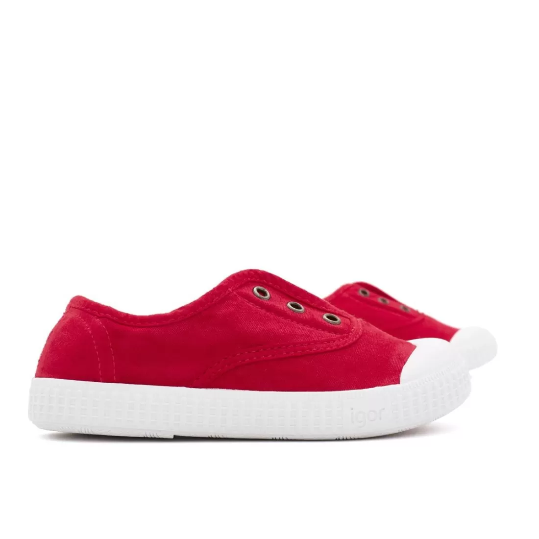 ZAPATILLA 100% ALGODÓN NIÑOS ROJO