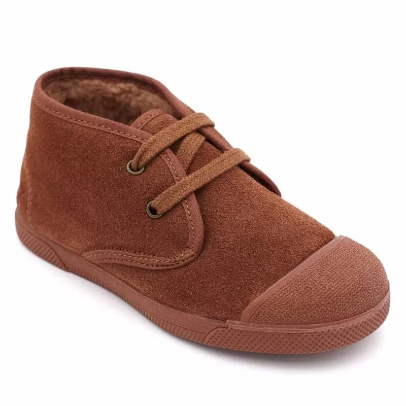 BOTAS BAREFOOT BORREGUITO SERRAJE TERRACOTA | Pasitrote