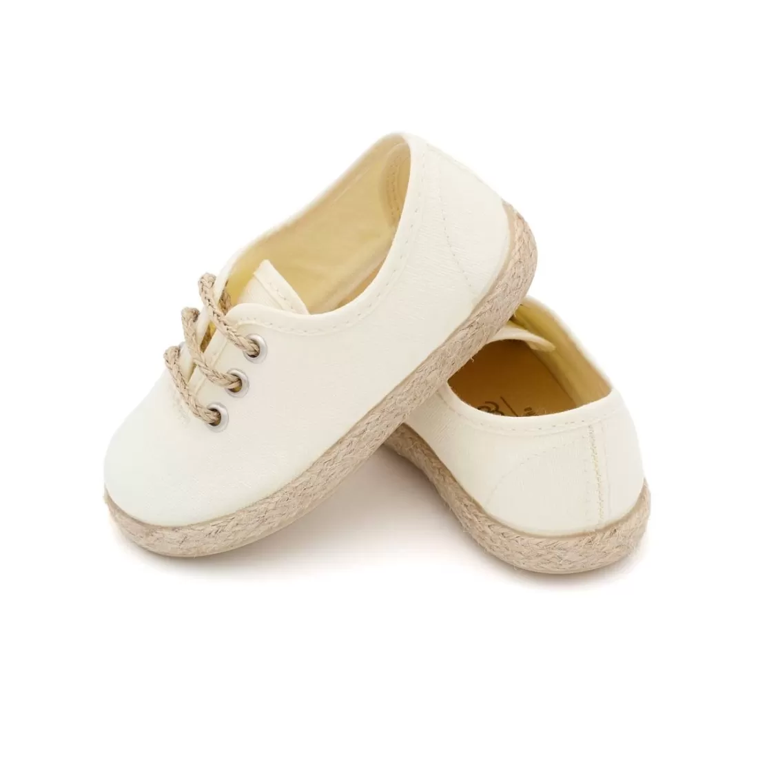 BLUCHER NIÑO YUTE LONA BEIGE