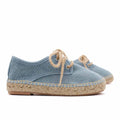 Blue Canvas Blucher Espadrilles