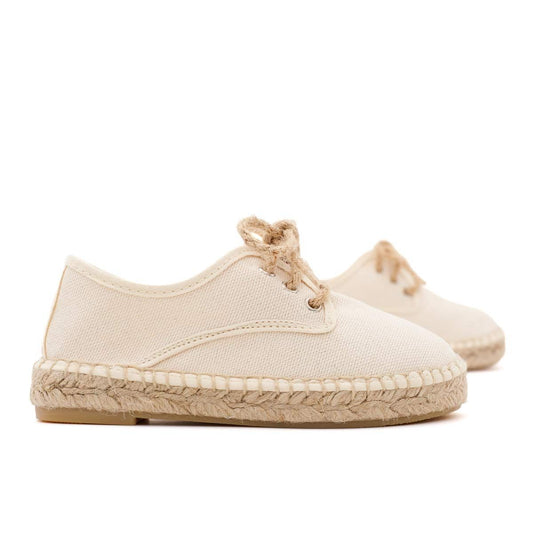 Alpargata Blucher Lona Beige