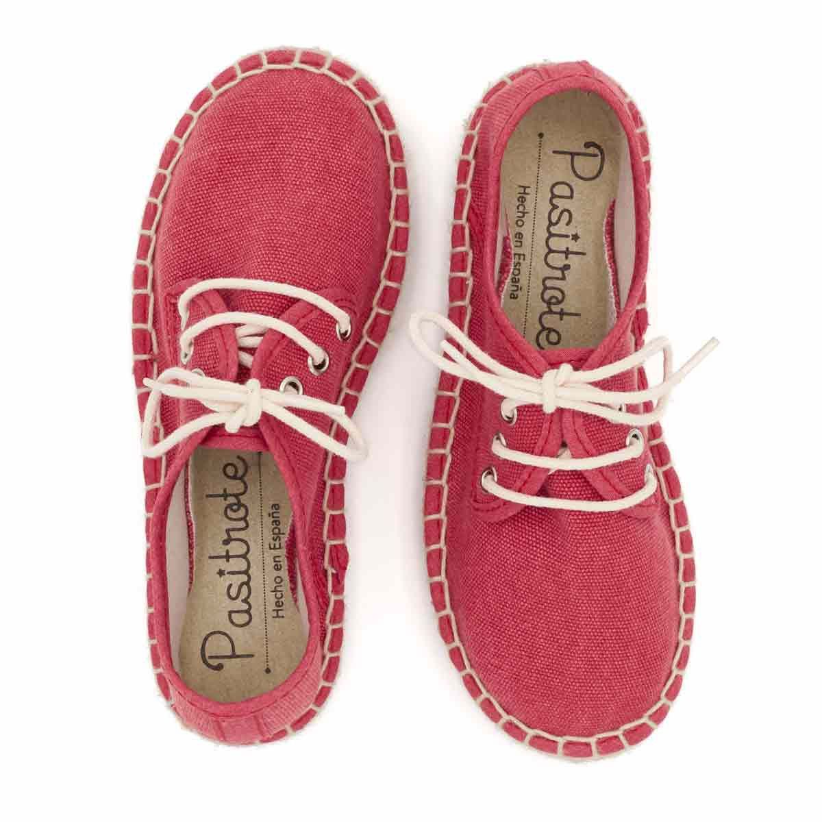 Alpargata Blucher Lona Fresa