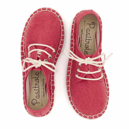 Alpargata Blucher Lona Fresa