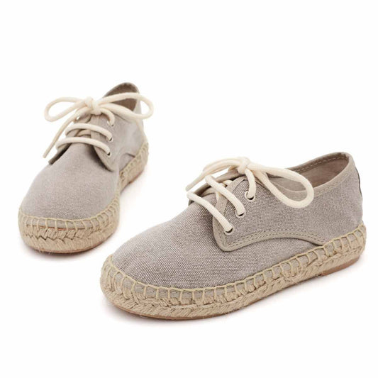 Alpargata Blucher Lona Taupe