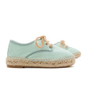 Sage Green Canvas Blucher Espadrille