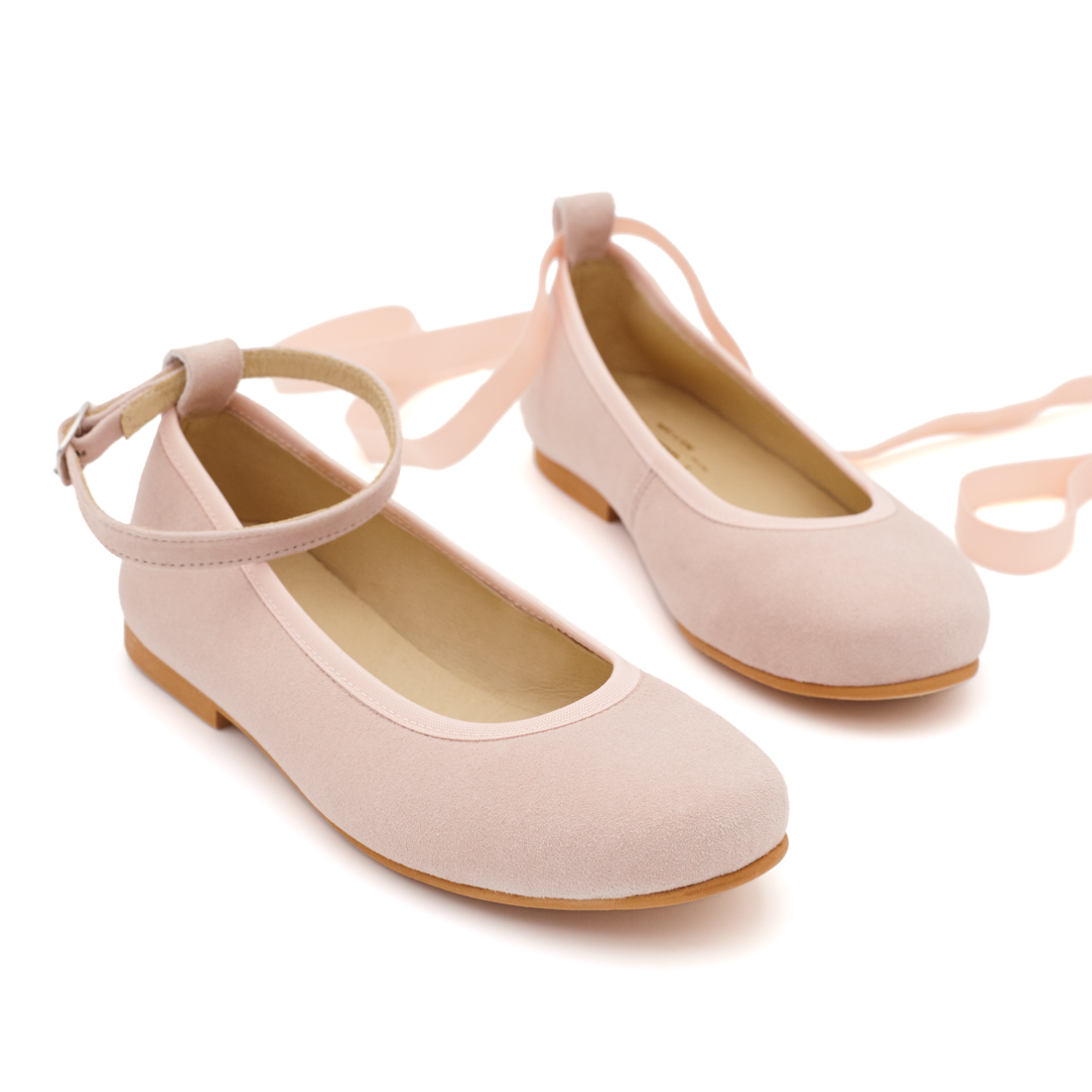 Bailarinas Lazos Elásticos y Pulseras Ante Nude