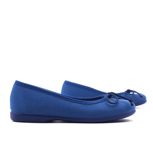Bailarinas Lona Clásica Azul