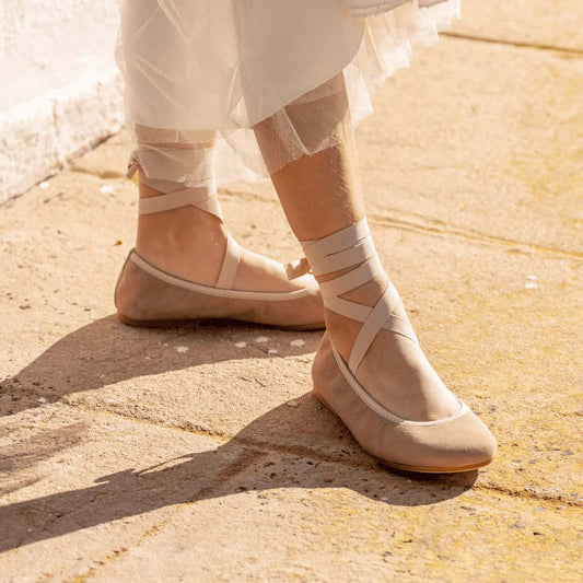 Bailarinas Niña Cintas Ante Topo