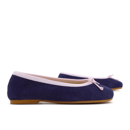 Bailarinas Serraje Contraste Marino