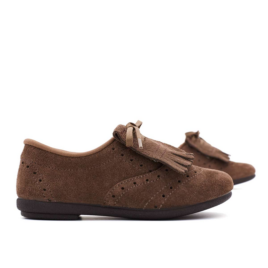 Blucher Flecos Serraje Marrón