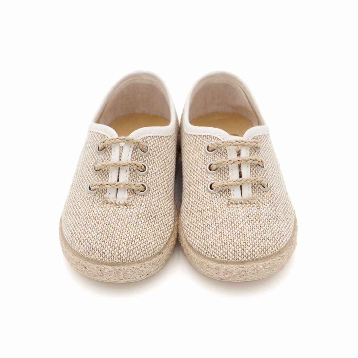 Blucher Niño Yute Lino Natural