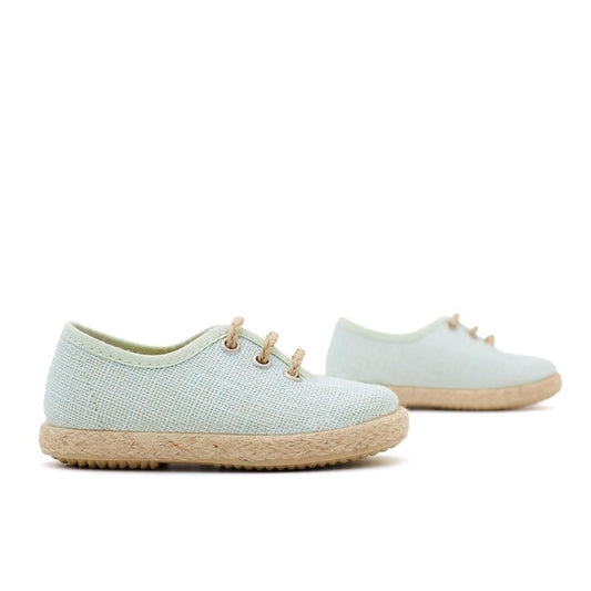 Blucher Niño Yute Lino Salvia