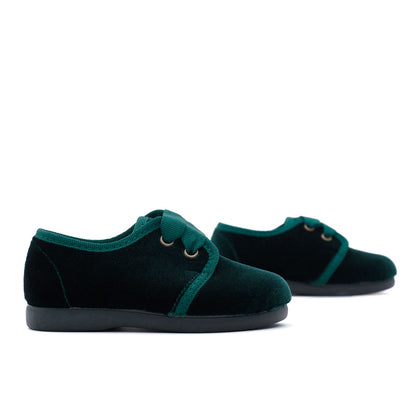 Blucher Terciopelo Verde