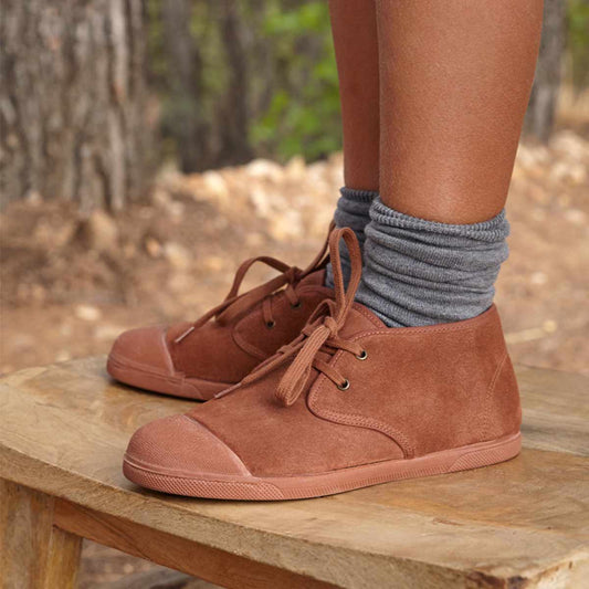 Botas Barefoot Borreguito Serraje Terracota