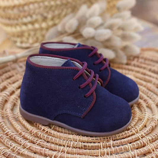 Botas Bebé Serraje Azul Marino