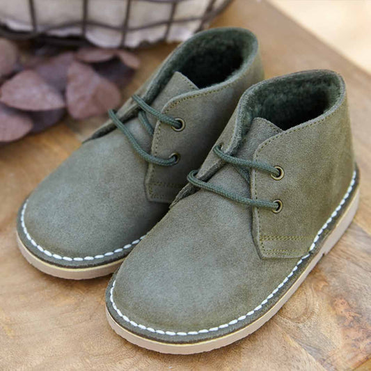 Pisacacas Borreguito Serraje Verde Kaki