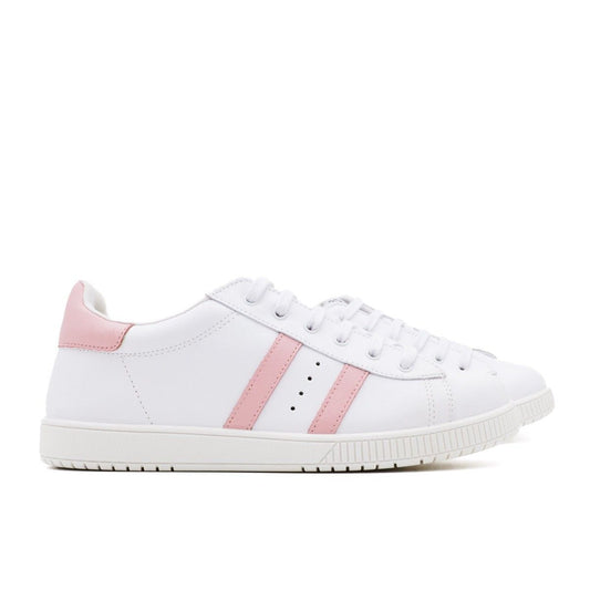 Zapatillas Blancas Rayas Rosa Titanitos