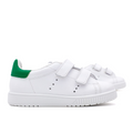 Zapatillas Blancas y Verde Tira Adherente Titanitos