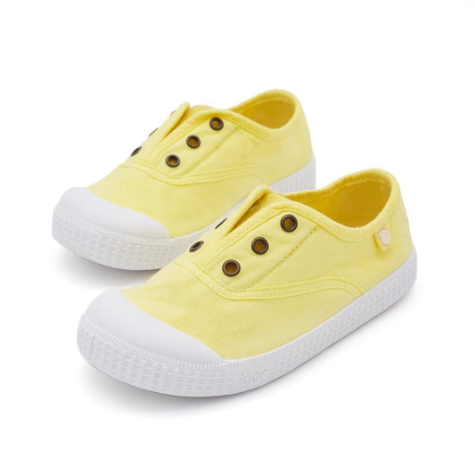 Zapatillas Igor Niños Lona Amarillo