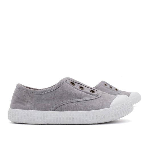 Zapatillas Igor Niños Lona Gris